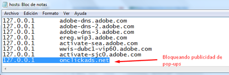 Bloquear el acceso a sitios web utilizando archivo hosts Bloquear el acceso a sitios web utilizando archivo hosts