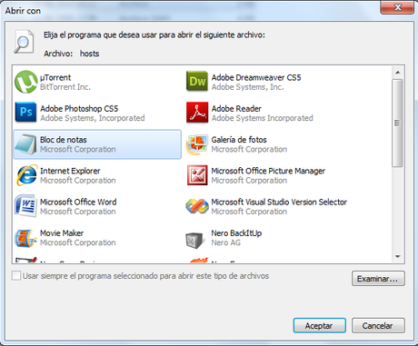 Bloquear el acceso a sitios web utilizando archivo hosts Bloquear el acceso a sitios web utilizando archivo hosts