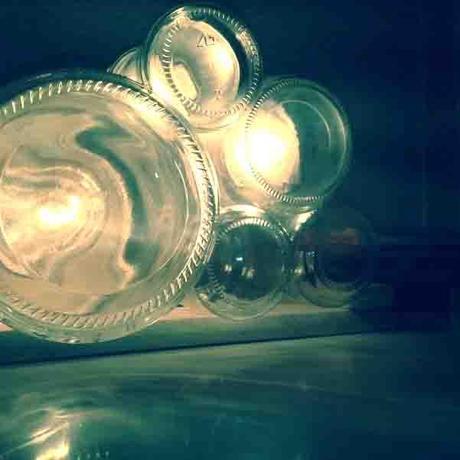 Lámpara de tarros de cristal