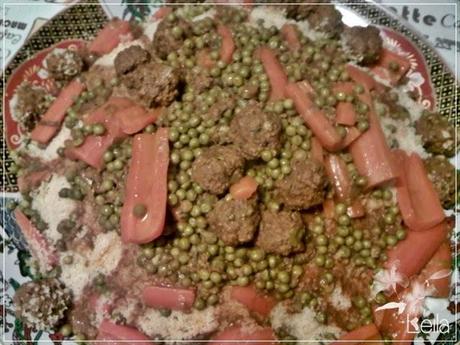 Cus cus de carne picada