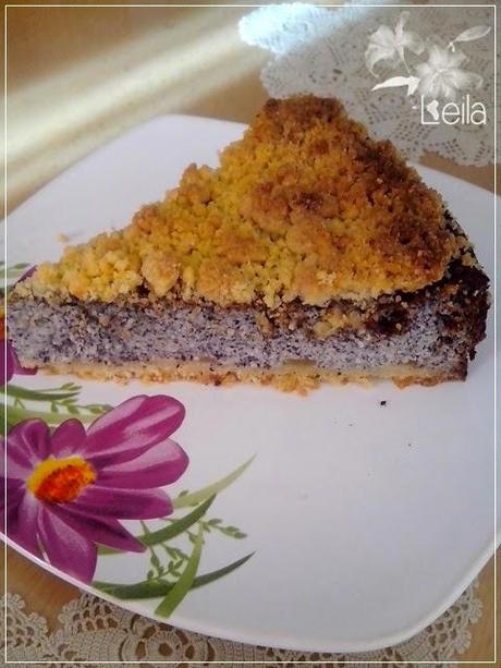 Tarta streusel de queso quark y semillas de amapola