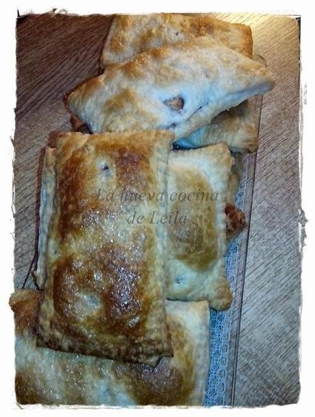 Apfeltasche, hojaldre relleno de manzana y pasas