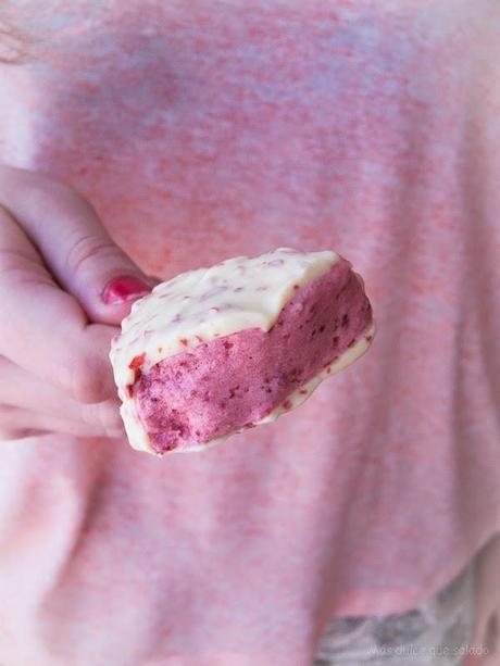 Helado express de fresa