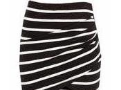 Stripe print skirt