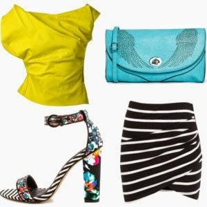 STRIPE PRINT SKIRT STRIPE PRINT SKIRT