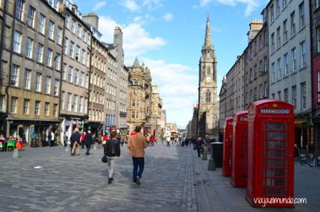 En el Old Town de Edimburgo, Escocia