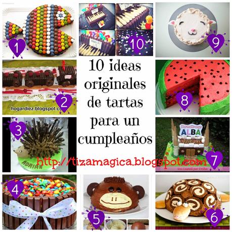 Tartas de cumpleaños originales y rápidas