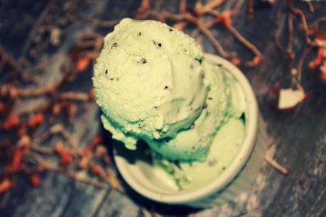 HELADO DE MENTA POLEO CON CHIPS DE CHOCOLATE