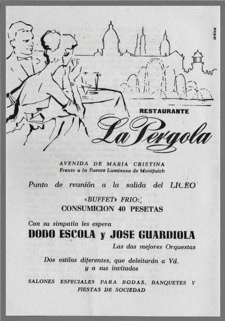 BARCELONA, ANTIGUO RESTAURANTE LA PÉRGOLA, 1929,23-05-2014...!!!