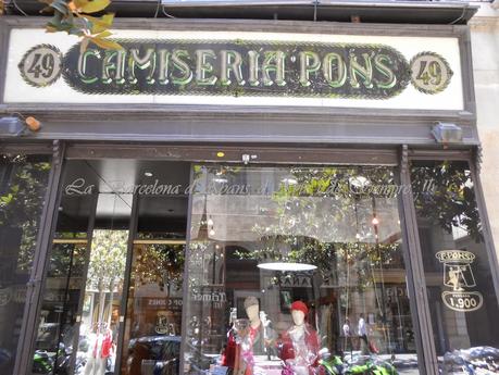 CAMISERÍA F. PONS,114 AÑOS... MAJOR DE GRÀCIA Nº 49, BARCELONA...20-06-2014...!!!