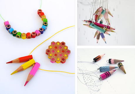 Diy......Collares con lapiceros