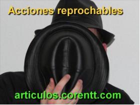 acciones reprochables