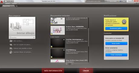 Iniciar Autocad 2015 Iniciar Autocad 2015