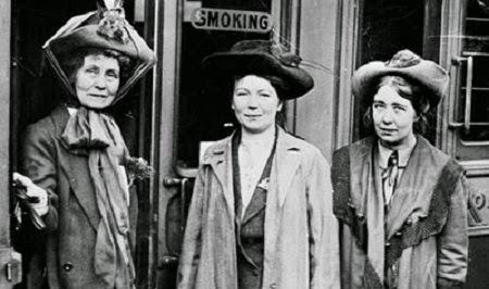 La sufragista inglesa, Emmeline Pankhurst (1858-1928)