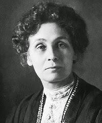 La sufragista inglesa, Emmeline Pankhurst (1858-1928)