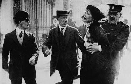 La sufragista inglesa, Emmeline Pankhurst (1858-1928)