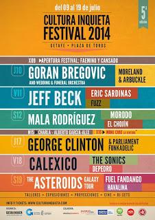 Los Suaves sustituyen a Jeff Beck en el festival Cultura Inquieta de Getafe