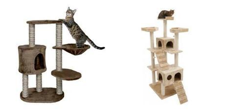 Cómo elegir un poste rascador para nuestro gato Postes rascadores con accesorios