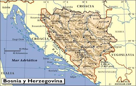 Ubicación de Bosnia y Herzegovina, su clima y más información