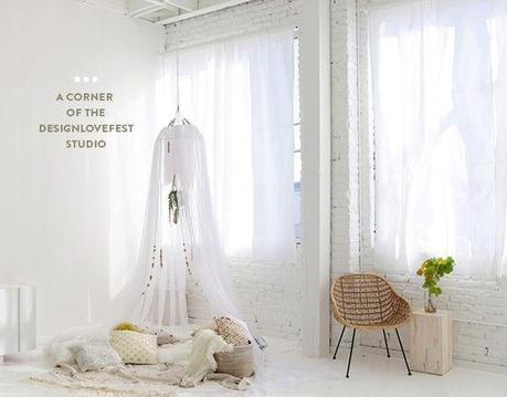 Como crear tu rincon Napping. Una tienda de campaña delicada y chic