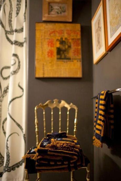 Silla Toile de Jouy negra