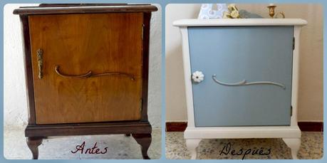 Mesita de noche azul