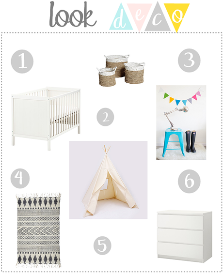 Decorar un dormitorio de bebé en blanco con toques de color y muchísimo encanto