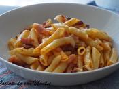 Macarrones chorizo beicón