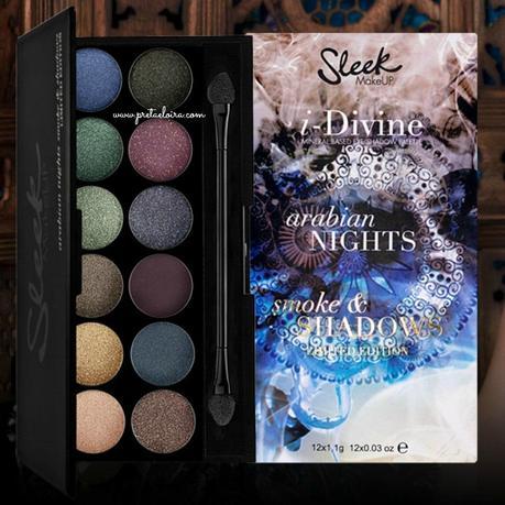 próxima paleta de Sleek para agosto, ARABIAN NIGHTS; Smoke & Shadows