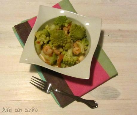 ROMANESCU CON SALSA DE GAMBAS