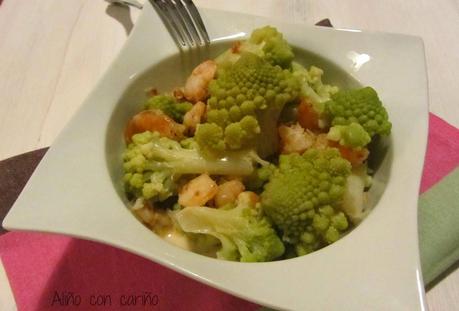 ROMANESCU CON SALSA DE GAMBAS