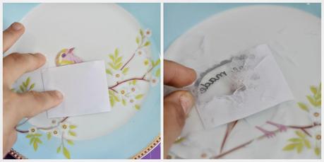 DIY etiqueta adhesiva transparente casera