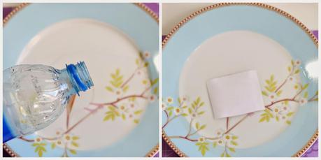 DIY etiqueta adhesiva transparente casera