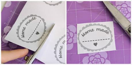 DIY etiqueta adhesiva transparente casera