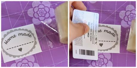 DIY etiqueta adhesiva transparente casera