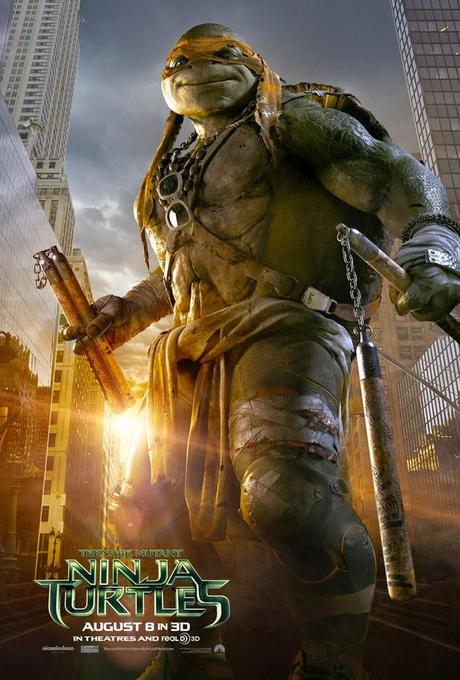 MICHAELANGELO PROTAGONIZA EL SEGUNDO CARTEL INDIVIDUAL DE NINJA TURTLES