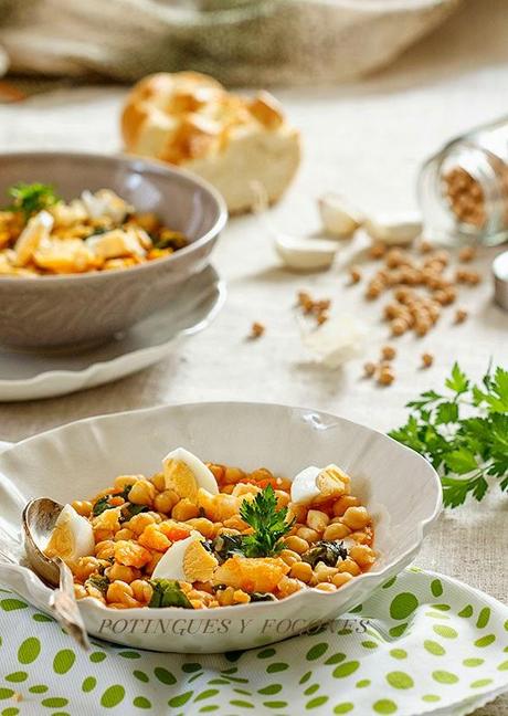 Potaje de garbanzos   (Receta tradicional de Cuaresma)