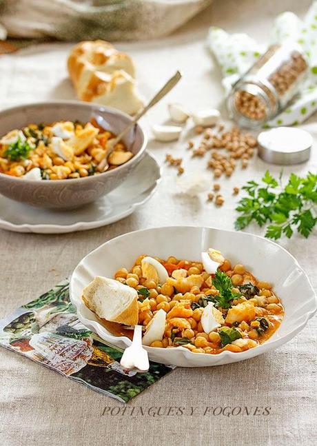 Potaje de garbanzos   (Receta tradicional de Cuaresma)