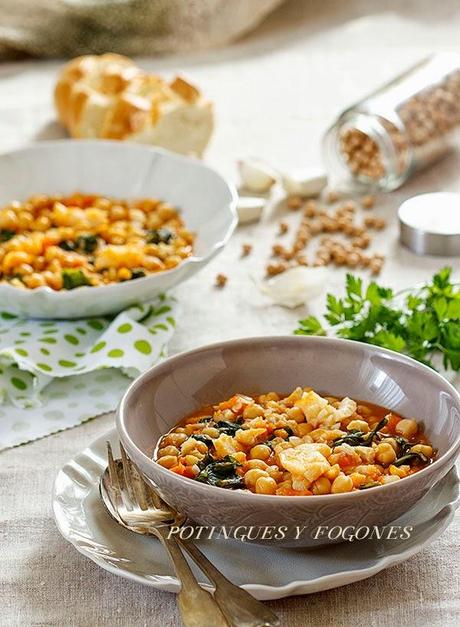 Potaje de garbanzos   (Receta tradicional de Cuaresma)