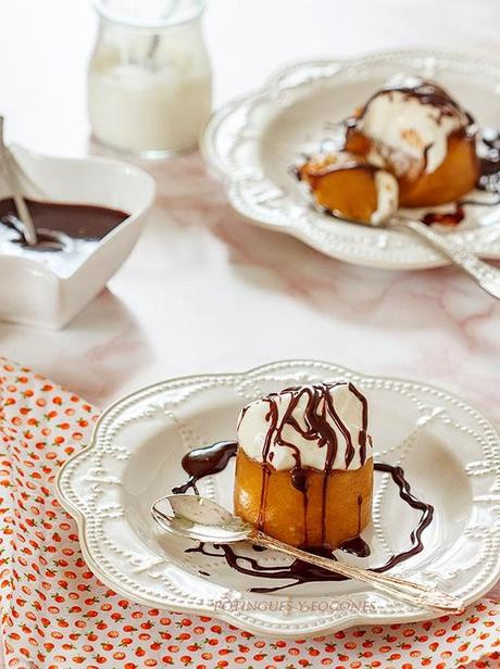 Postre de plátano y crema de queso...¡¡  Feliz Año 2014  !!