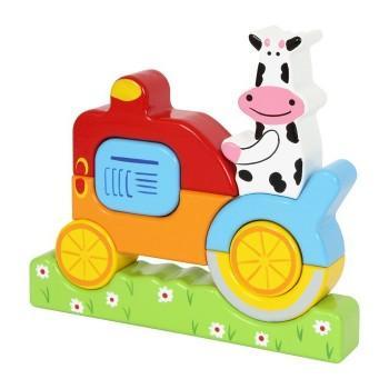 Juego cooperativo puzzle-de-construccion-vaca