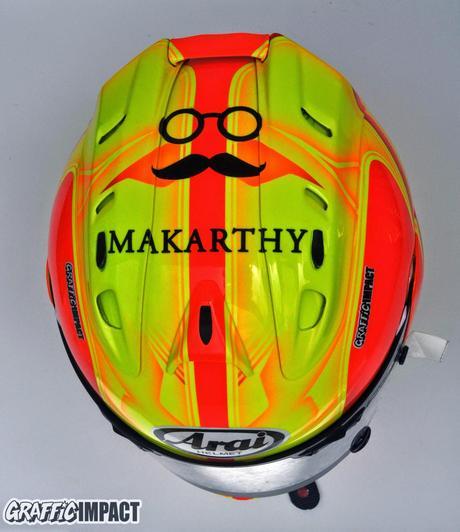 Nuevo diseño en los cascos de Oscar Gutierrez