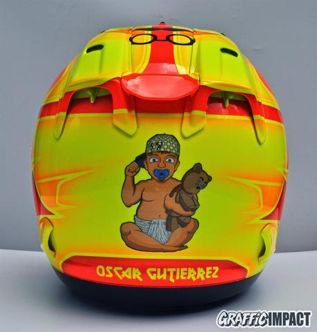 Nuevo diseño en los cascos de Oscar Gutierrez