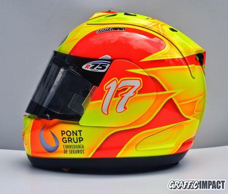 Nuevo diseño en los cascos de Oscar Gutierrez