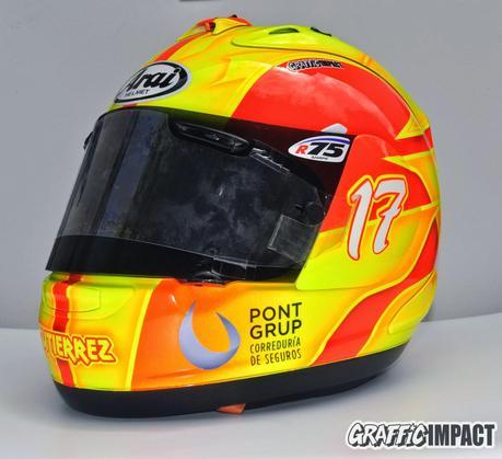 Nuevo diseño en los cascos de Oscar Gutierrez