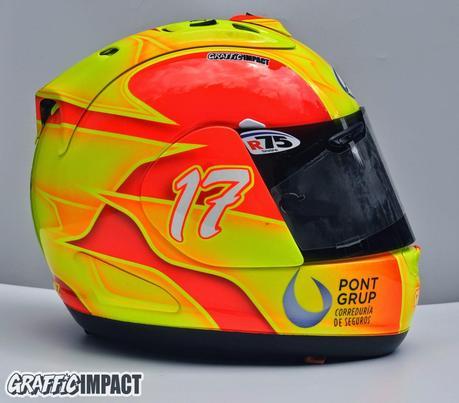 Nuevo diseño en los cascos de Oscar Gutierrez