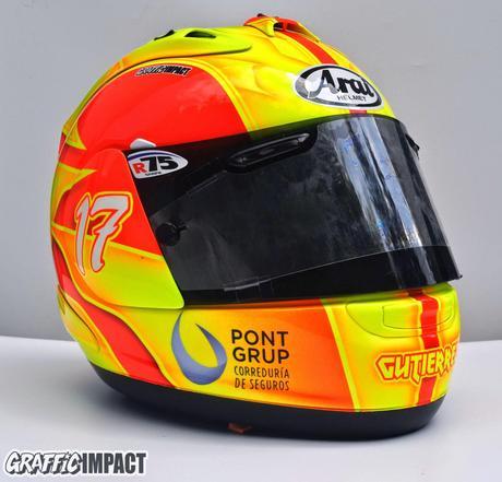 Nuevo diseño en los cascos de Oscar Gutierrez