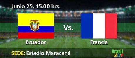 Partido Ecuador vs Francia