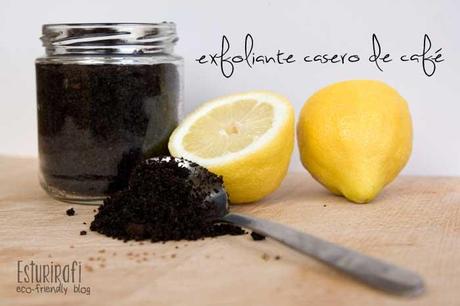 Exfoliante casero de café, coffee body scrub