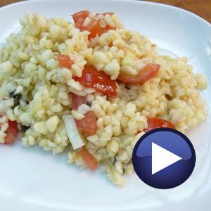 Ensalda tibia de bulgur